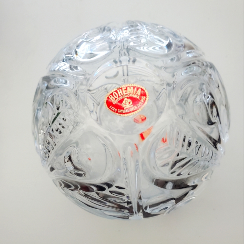 Bohemia Lead Crystal Candy Dish With Lid